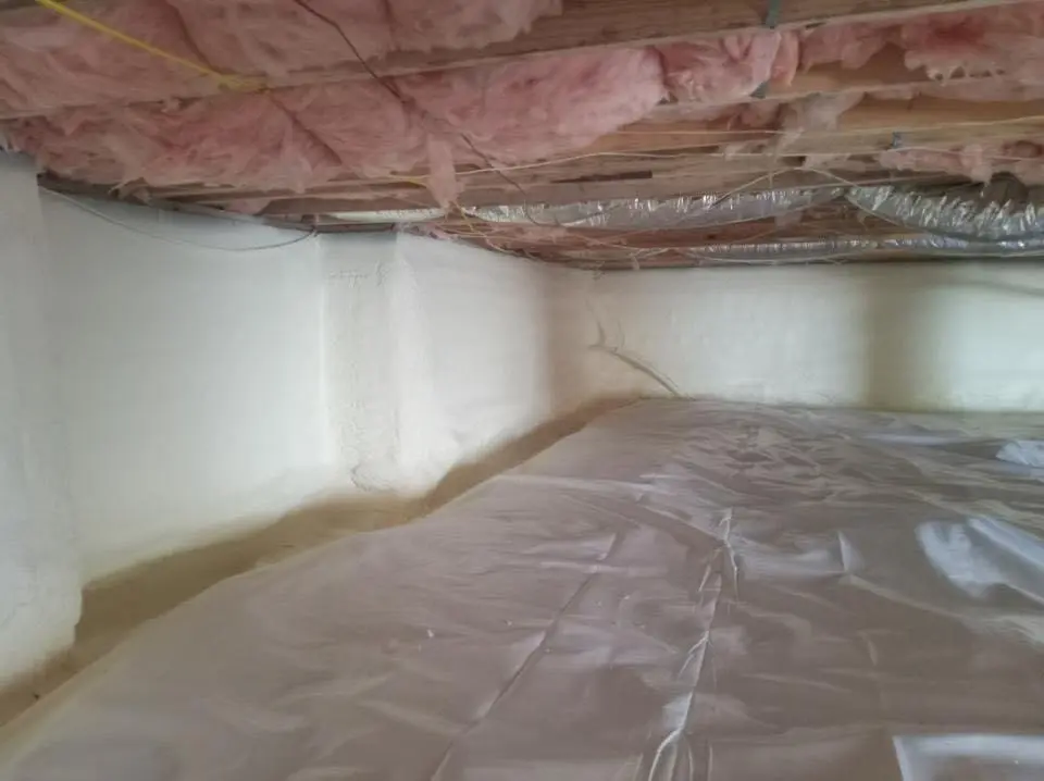 Crawl space encapsulation with closed-cell spray foam for Attic Insulation in Fruitland